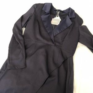 Misguided royal blue blazer dress